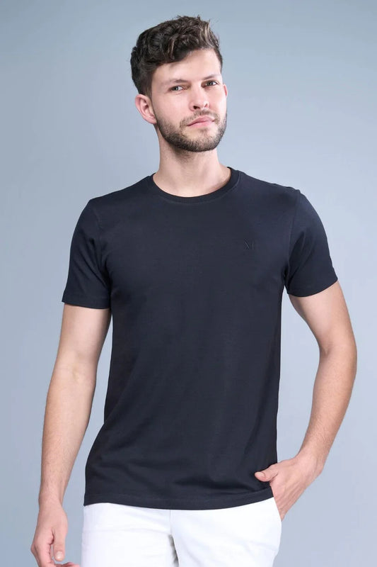 Black half Slews T-Shirt